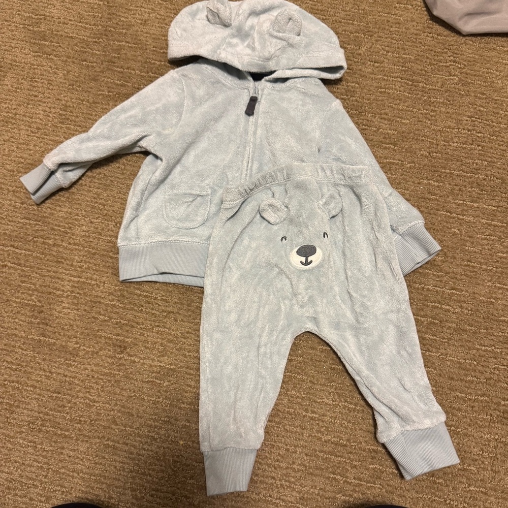 Carter's Soft Blue Baby Outfit